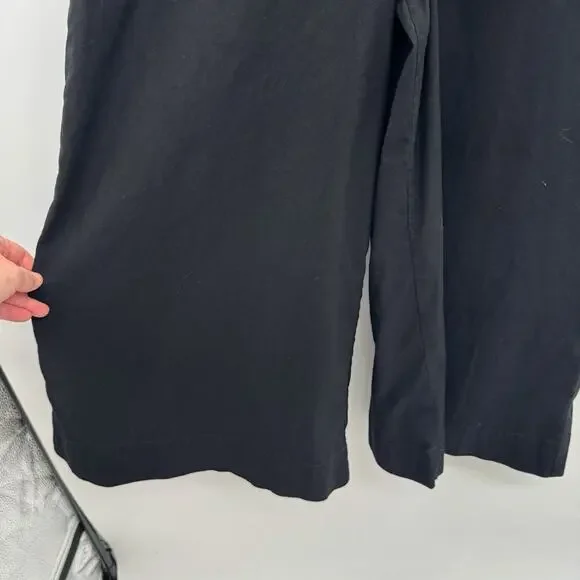 Maeve by Anthropologie The Colette Wrap Jumpsuit Sz 6 Black Wide Leg *No Belt - Picture 8 of 16